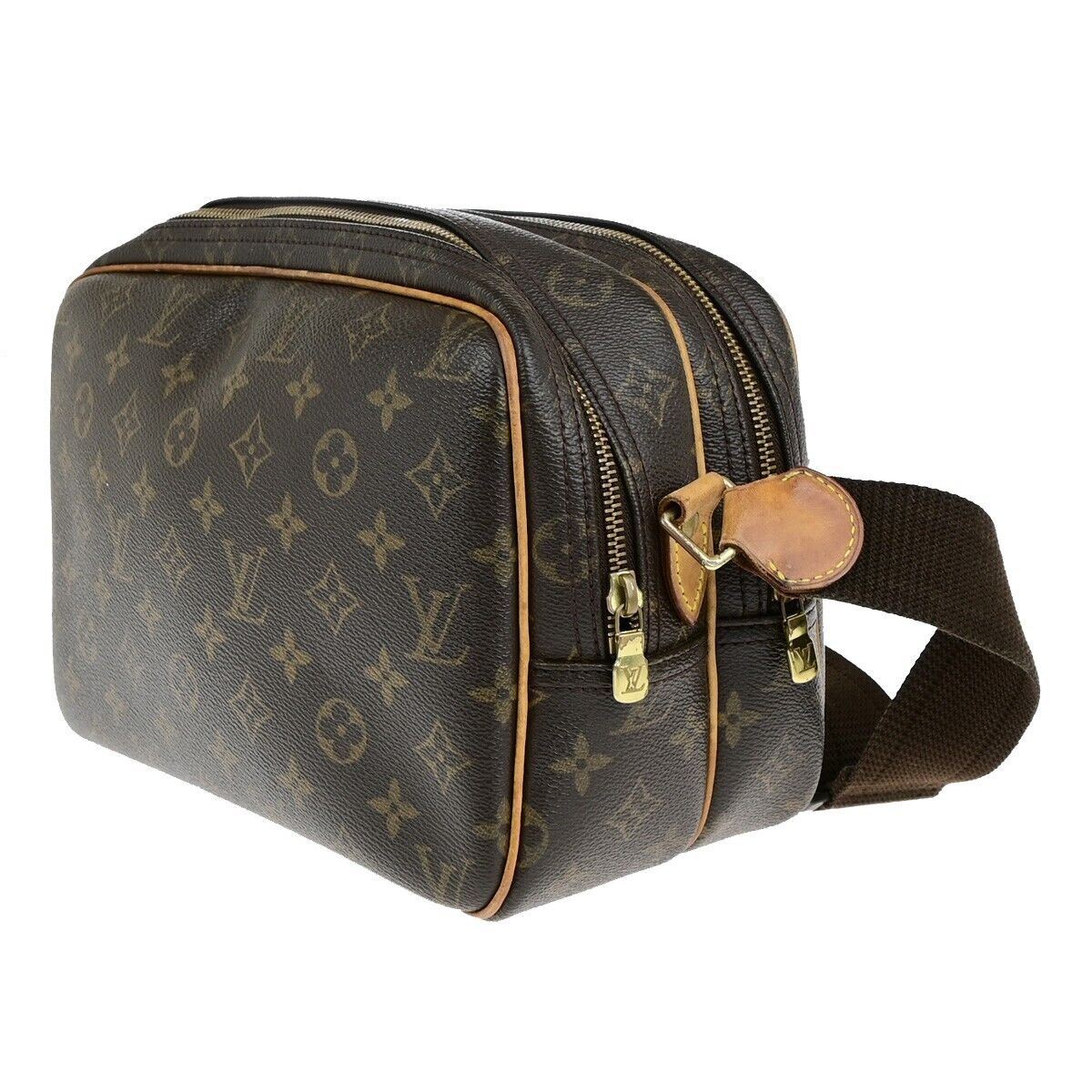 LOUIS VUITTON Reporter PM Crossbody Shoulder Bag Monogram Leather M45254 34ED253