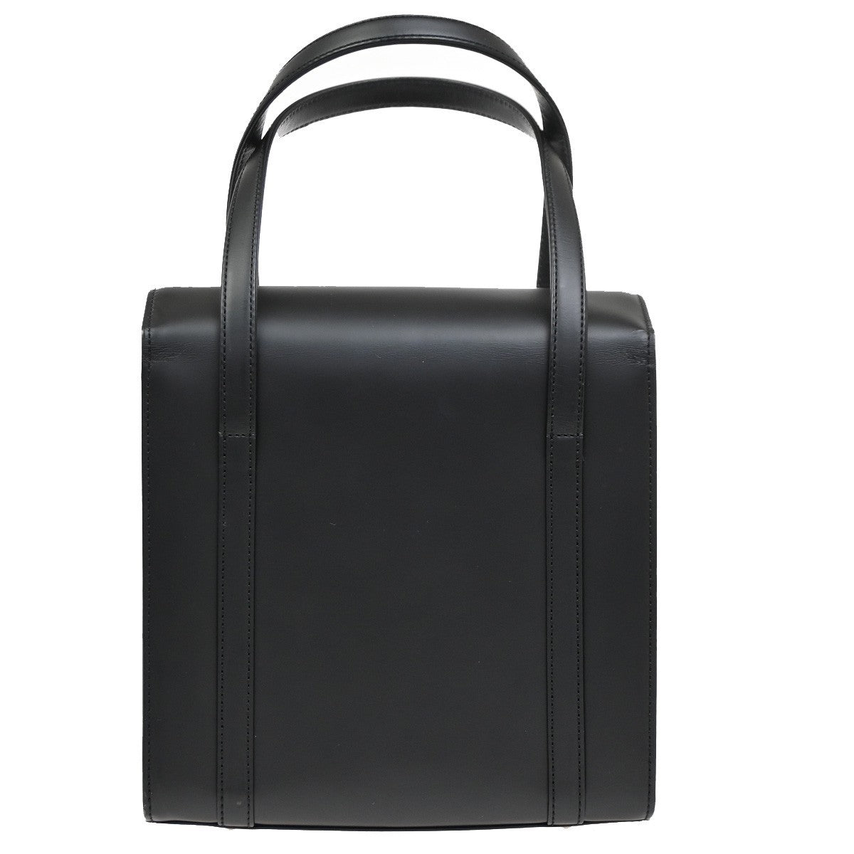 BURBERRYS Logo Nova Check Mini Handbag Canvas Leather Black Beige SHW 30DA223