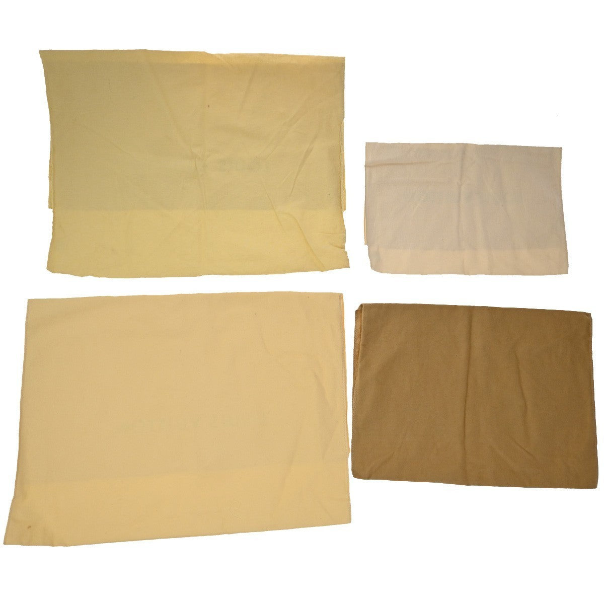 LOUIS VUITTON Logo 10 Set Dust Bag Drawstring Canvas Cotton Beige Brown 01KP252