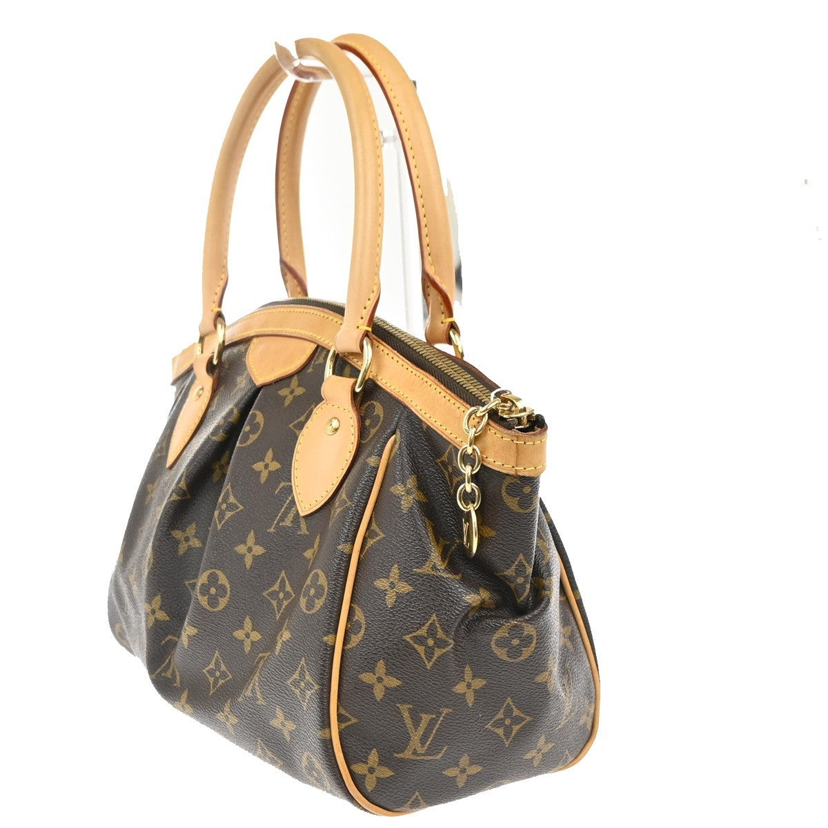 LOUIS VUITTON Tivoli PM Hand Bag Monogram Leather Brown France M40143 600RL749