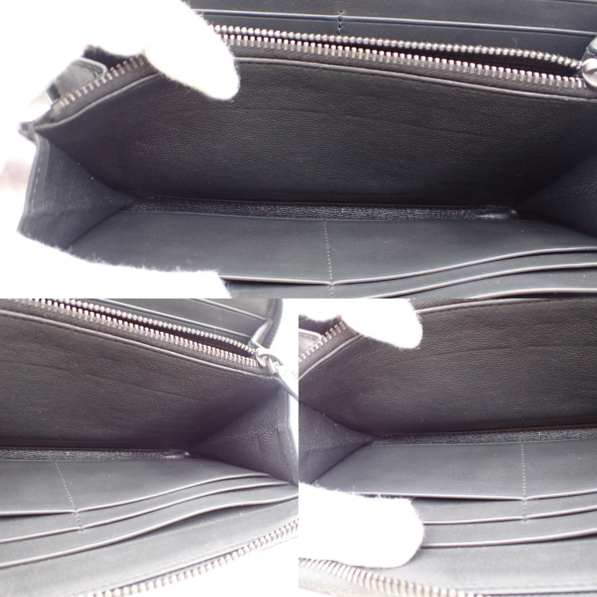 BOTTEGA VENETA Intrecciato Long Zipper Around Long Wallet Leather GY 64AA144