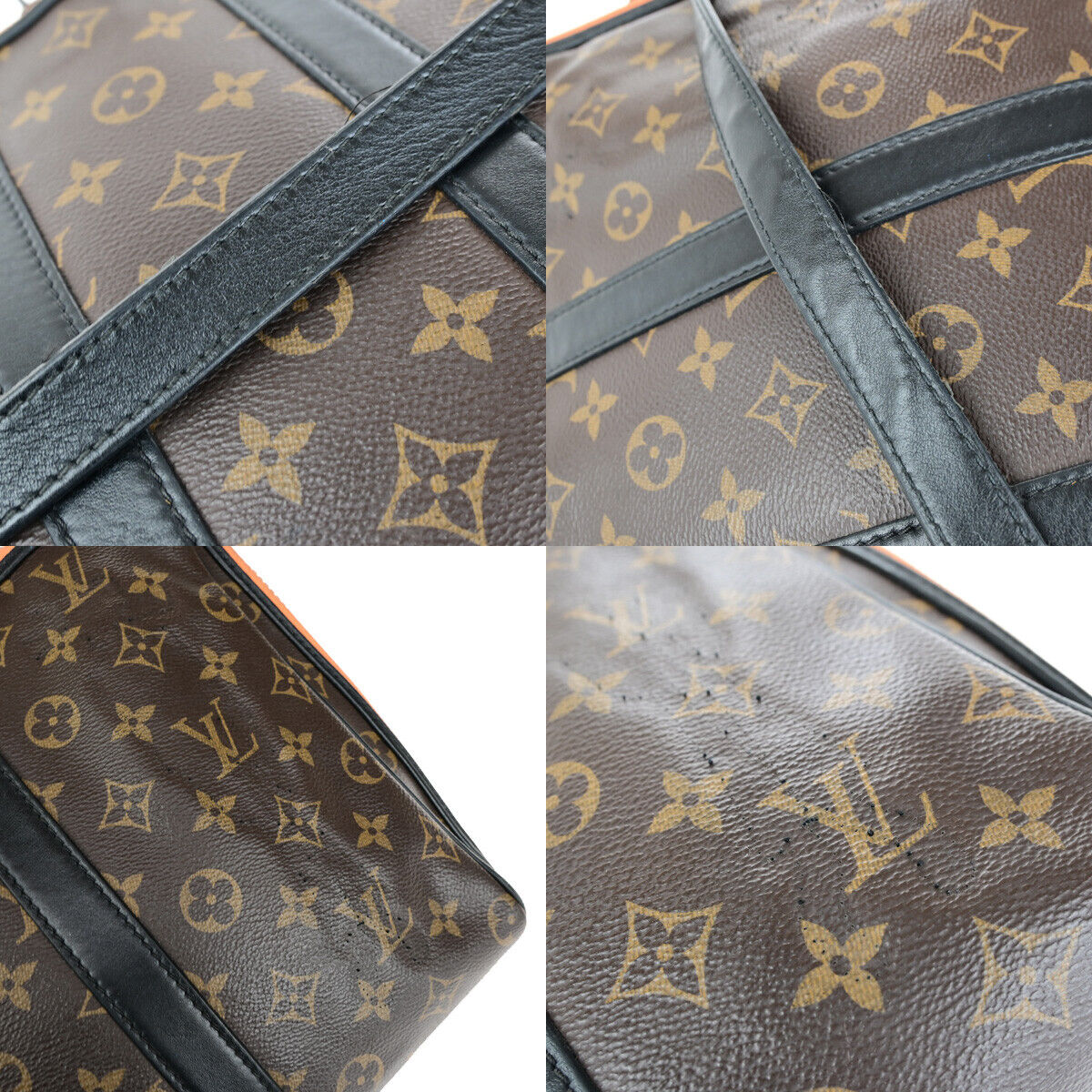 LOUIS VUITTON Keepall Pouch Hand Bag Monogram LV Friends Brown M80130 35YG829