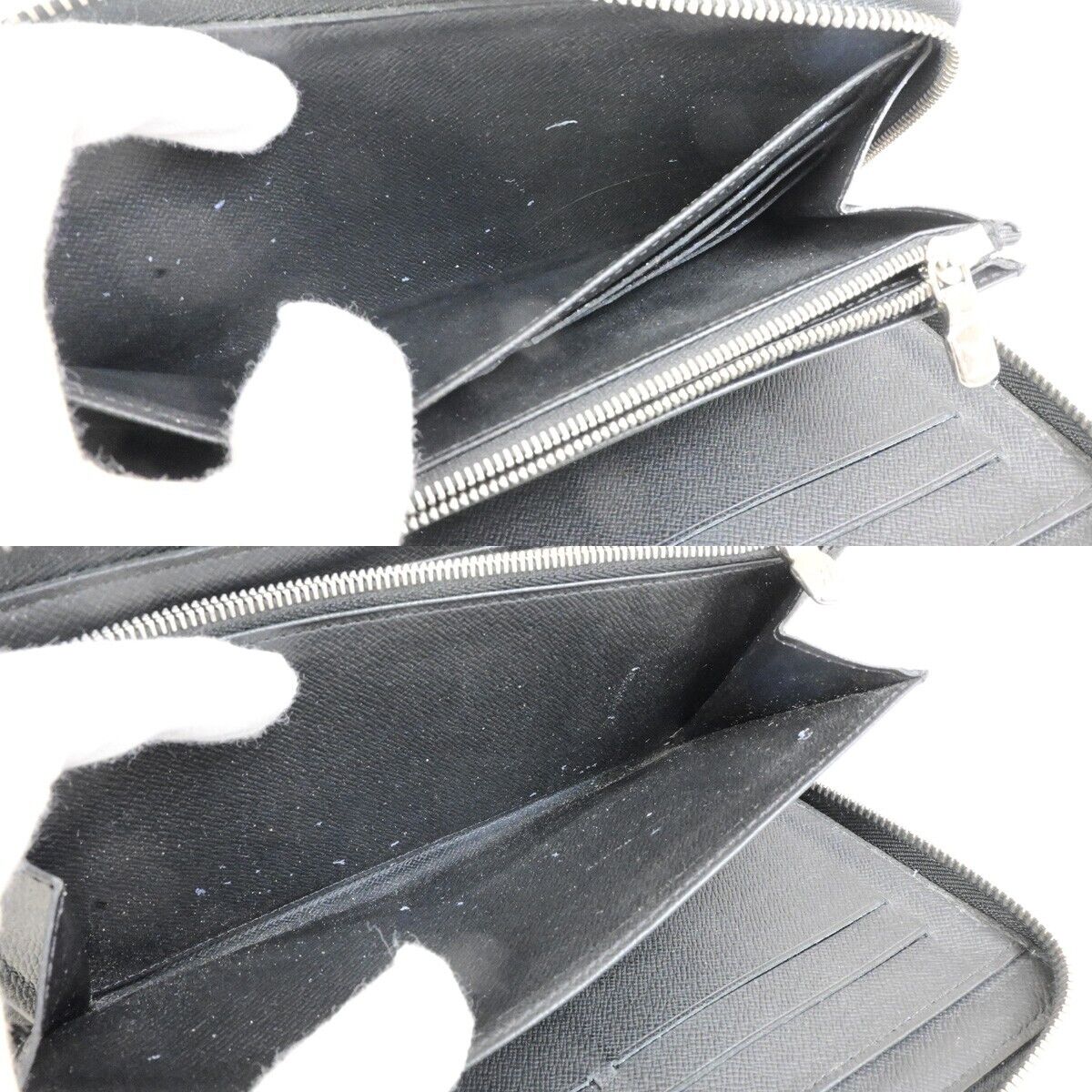 LOUIS VUITTON Zippy Organizer NM Long Wallet Damier Graphite BK N60111 36KA439