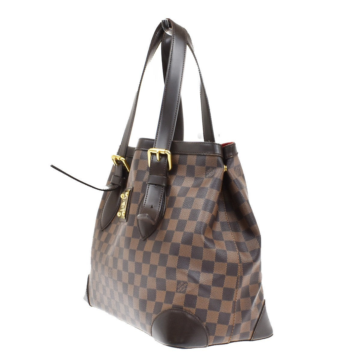 LOUIS VUITLOUIS VUITTON Hampstead MM Shoulder Bag Damier Leather N51204 70KB254