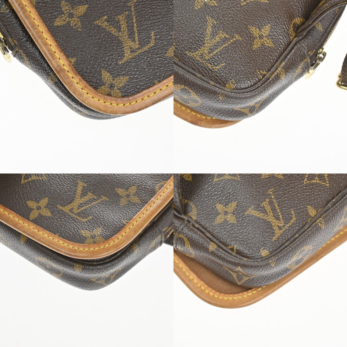 LOUIS VUITTON Bum Bag Bosphore Monogram Leather Canvas Brown M40108 70TA559