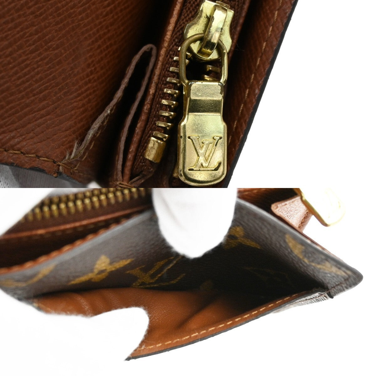 LOUIS VUITTON Porte Monnaie Credit Long Wallet Monogram Leather M61725 04EE178