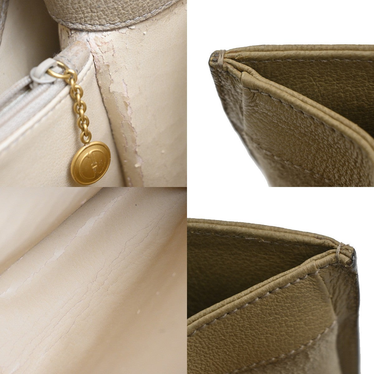 GUCCI Logo Bamboo Handle Tote Hand Bag Suede Leather Beige GHW Italy 38MA593