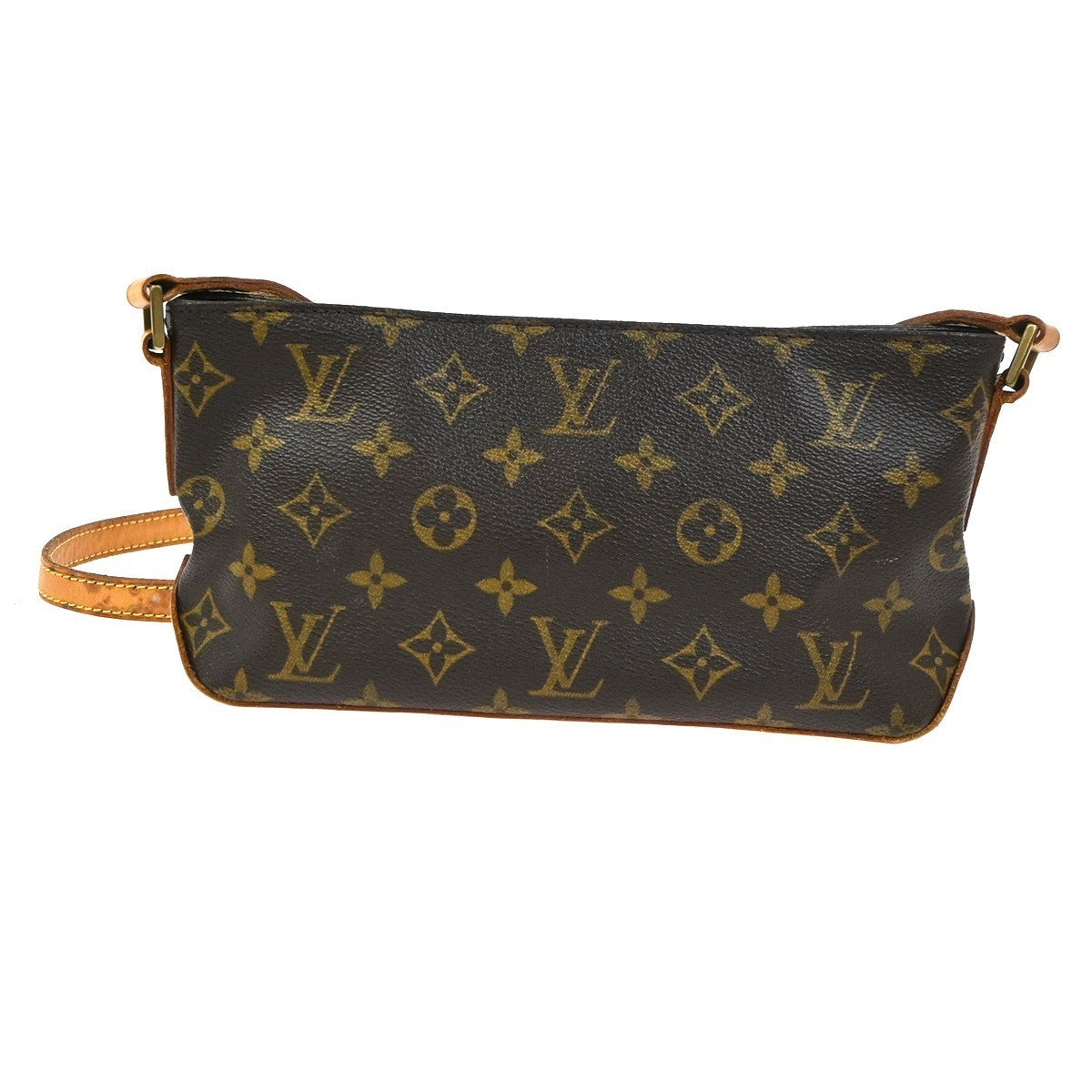 LOUIS VUITTON Logo Trotteur Shoulder Bag Monogram Leather Brown M51240 73YH916