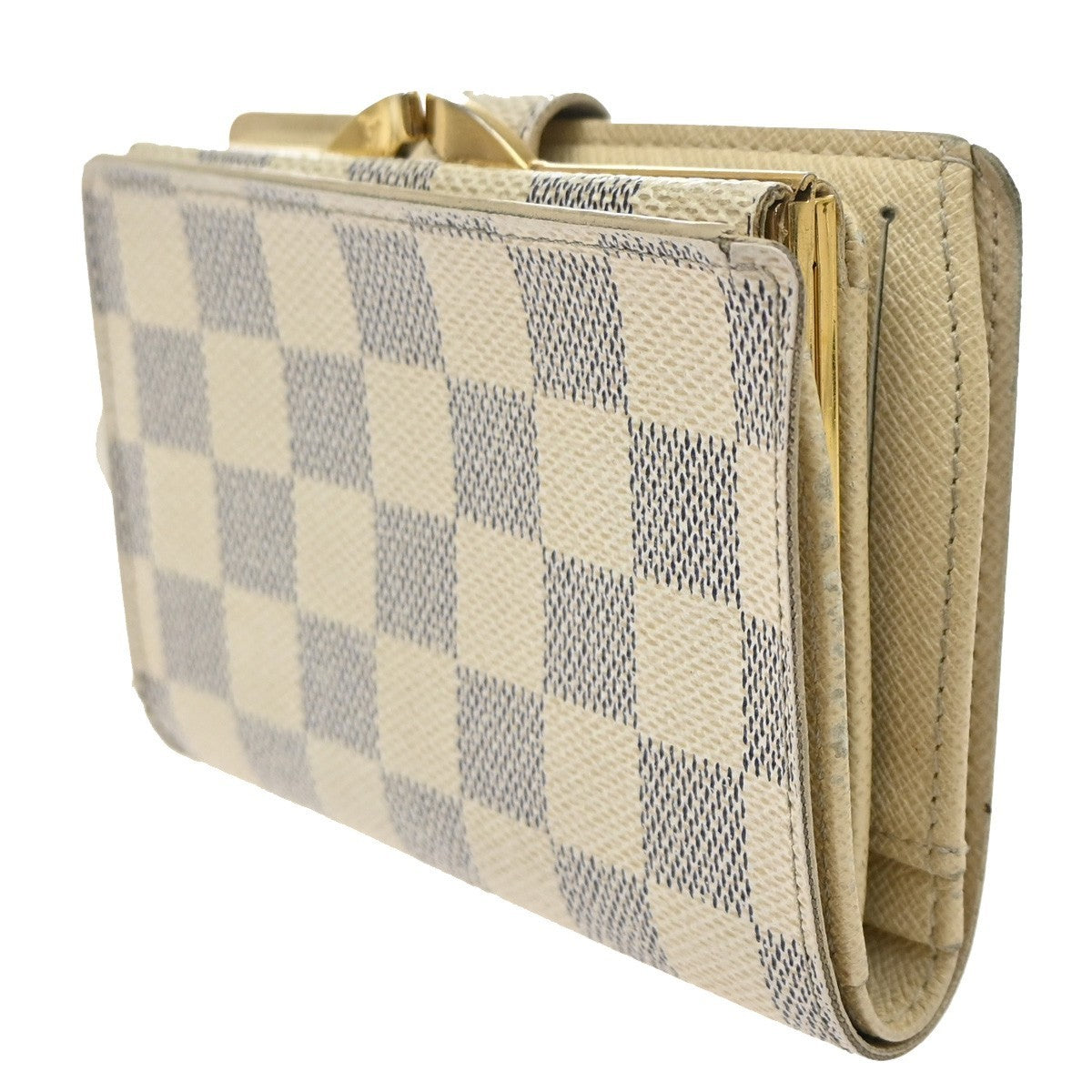 LOUIS VUITTON Portefeuille Viennois Wallet Damier Azur Leather N61676 01KD103