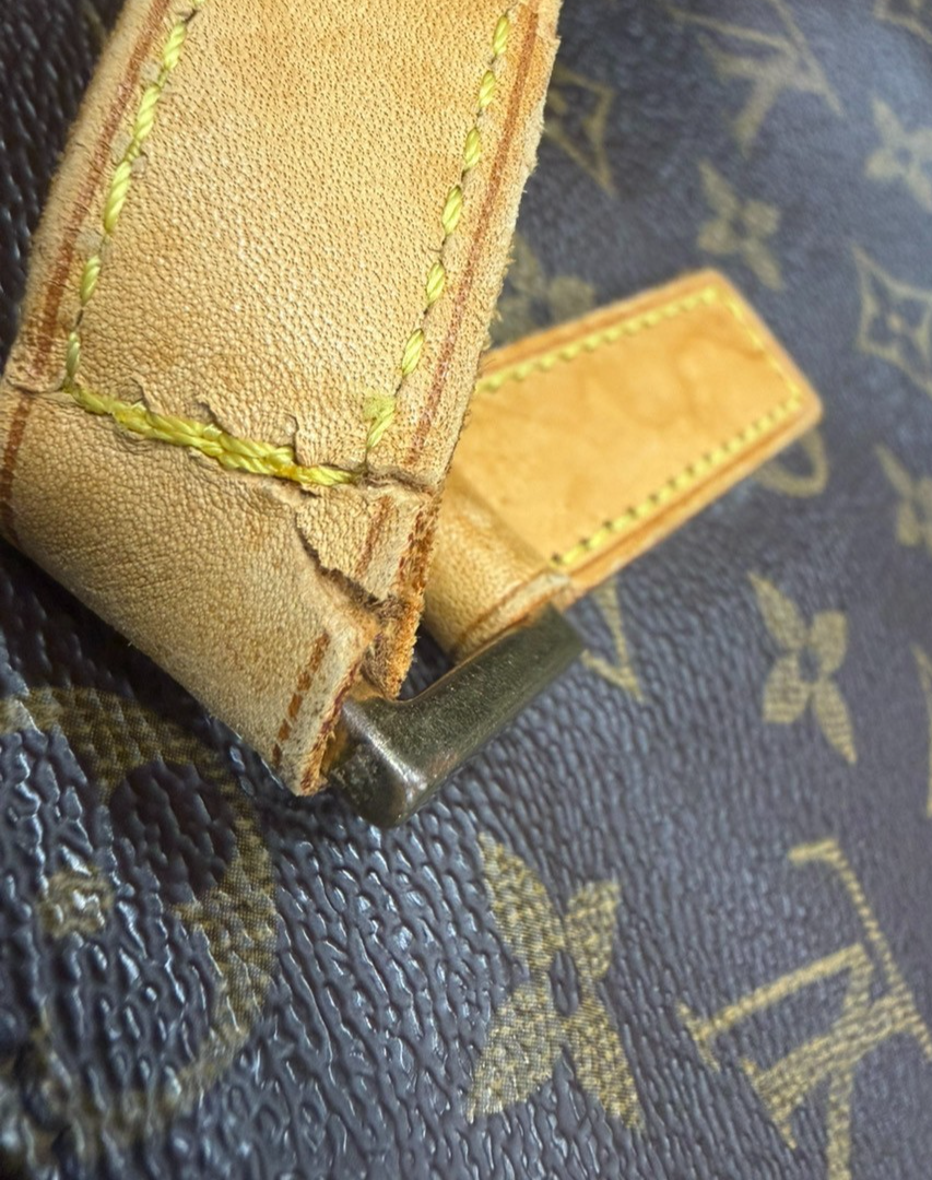 LOUIS VUITTON Cabas Mezzo Shoulder Bag Monogram Leather Brown USA M51151 77KD183