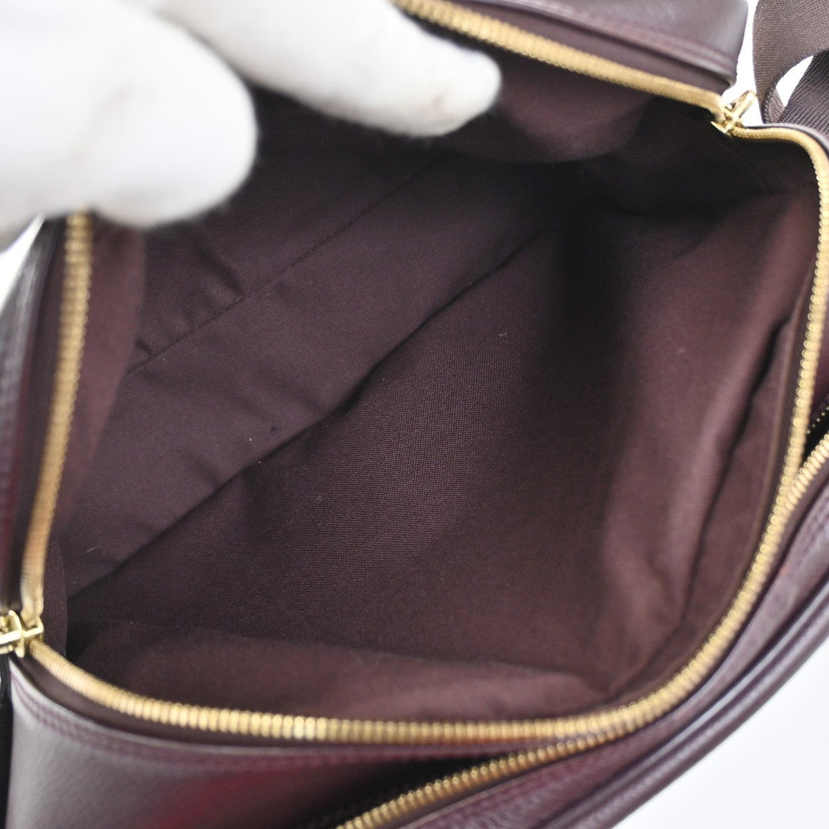 LOUIS VUITTON Reporter Crossbody ShoulderBag Taiga Leather Acajou M45254 82SA045