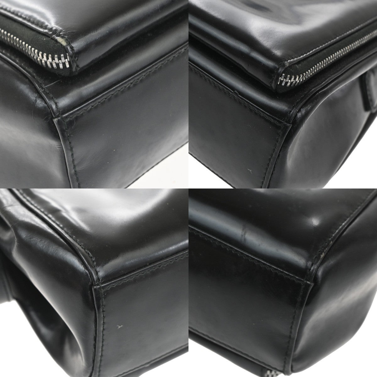 GUCCI Logo Crossbody Shoulder Hand Bag Leather Black SHW Italy 09CB018