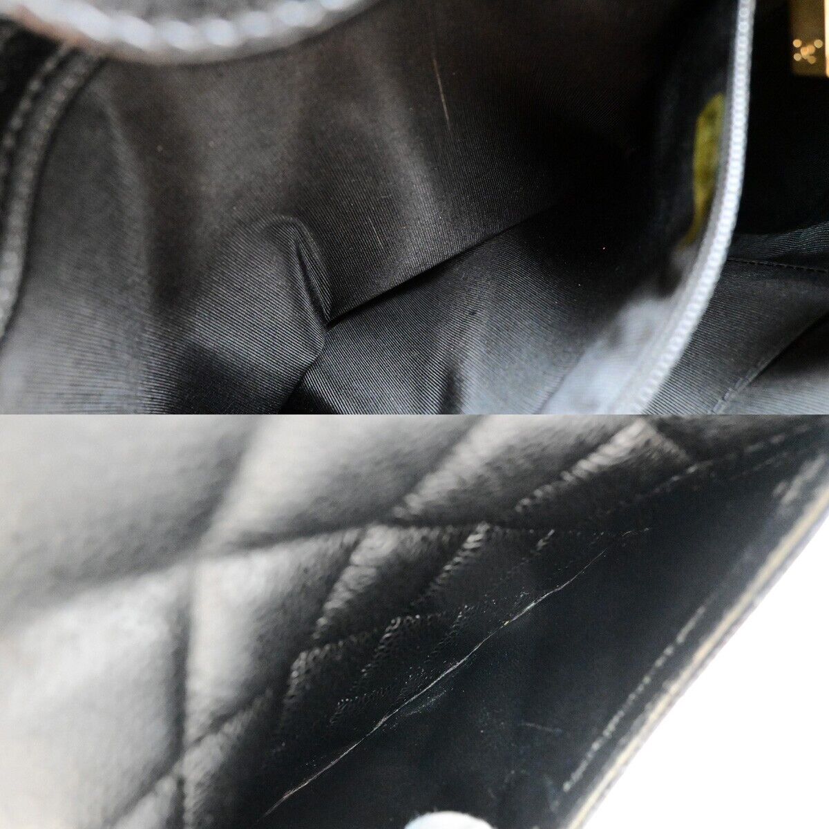 CHANEL CC Logo PST Chain Shoulder Bag Grained Calfskin Leather BK GHW 644RK686