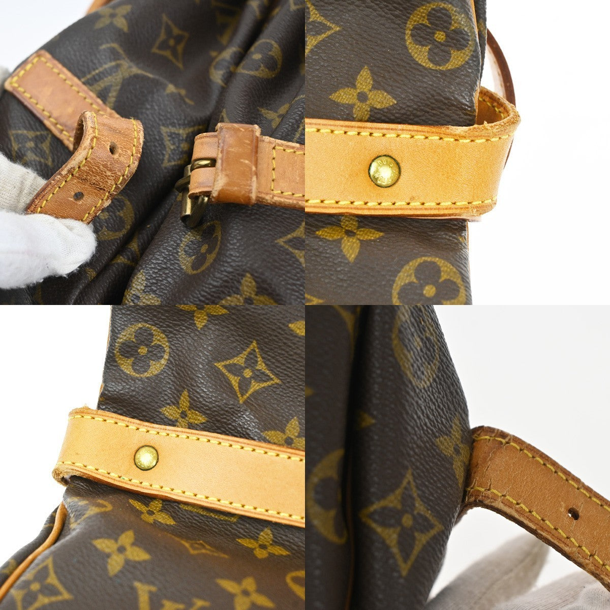 LOUIS VUITTON Saumur 35 Shoulder Bag Monogram Leather BN France M42254 85TA558