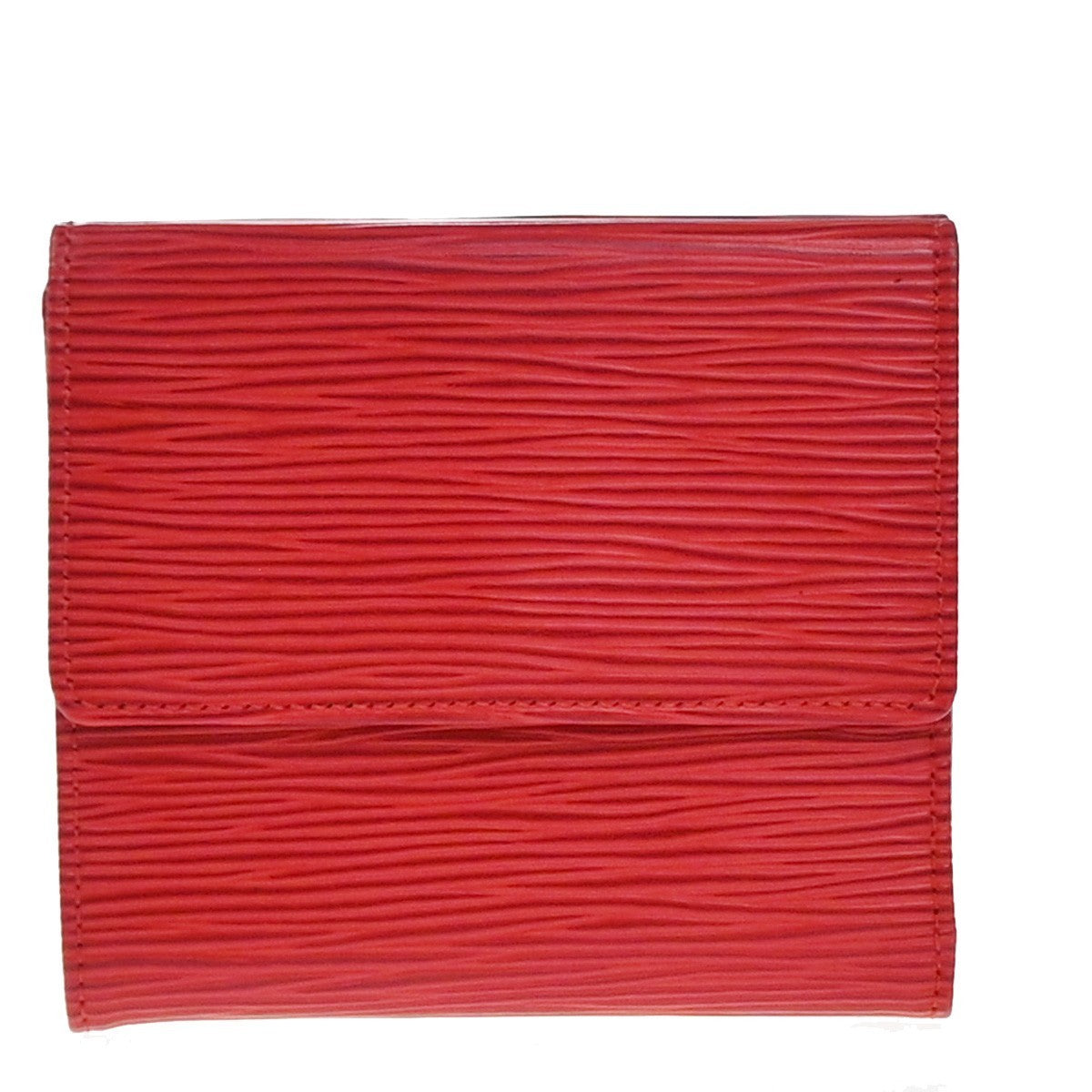 LOUIS VUITTON Porte Monnaie Billet Carte Credit Wallet Epi Red M6348E 07KP383