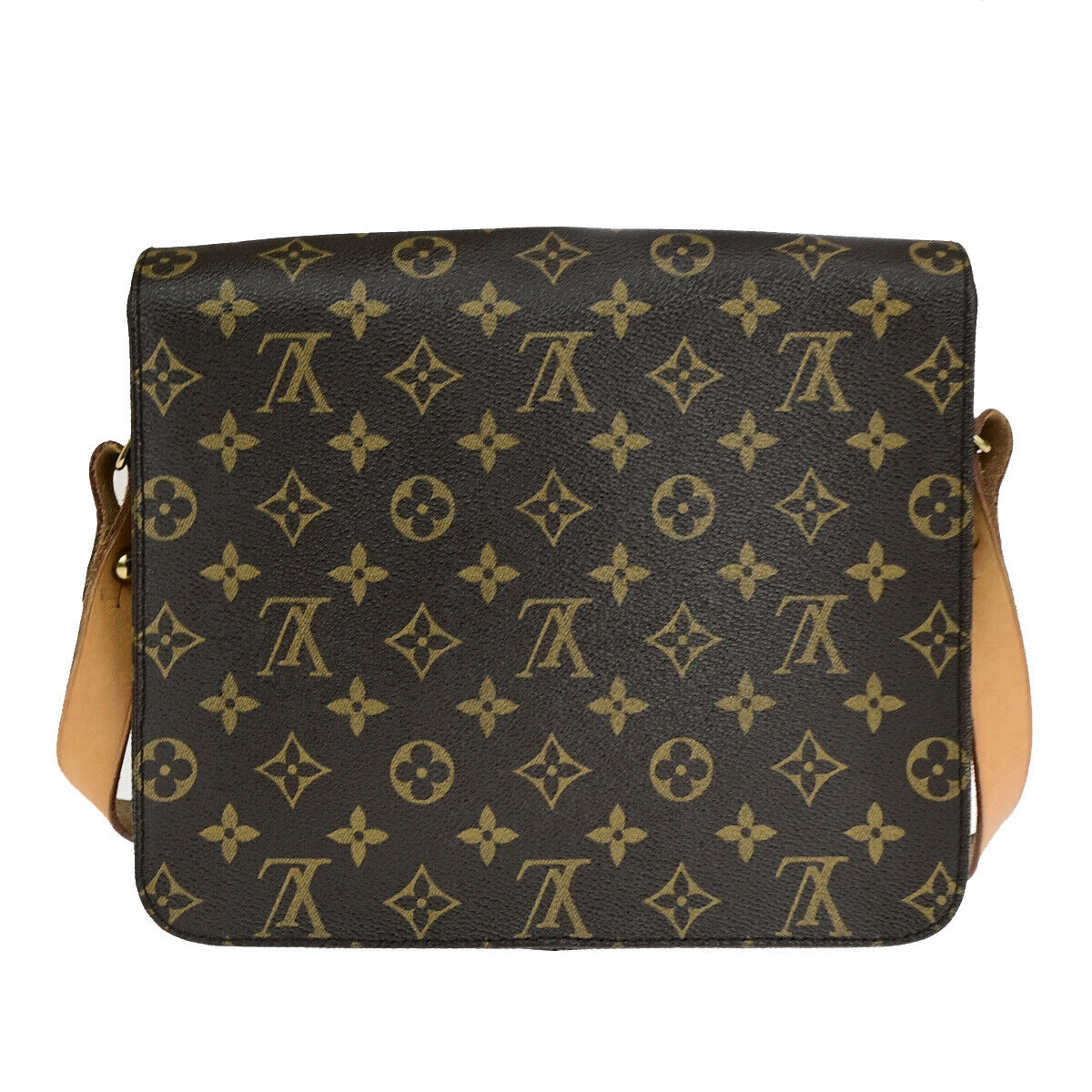 LOUIS VUITTON Cartouchiere GM Shoulder Bag Monogram Leather Brown M51252 89SJ026