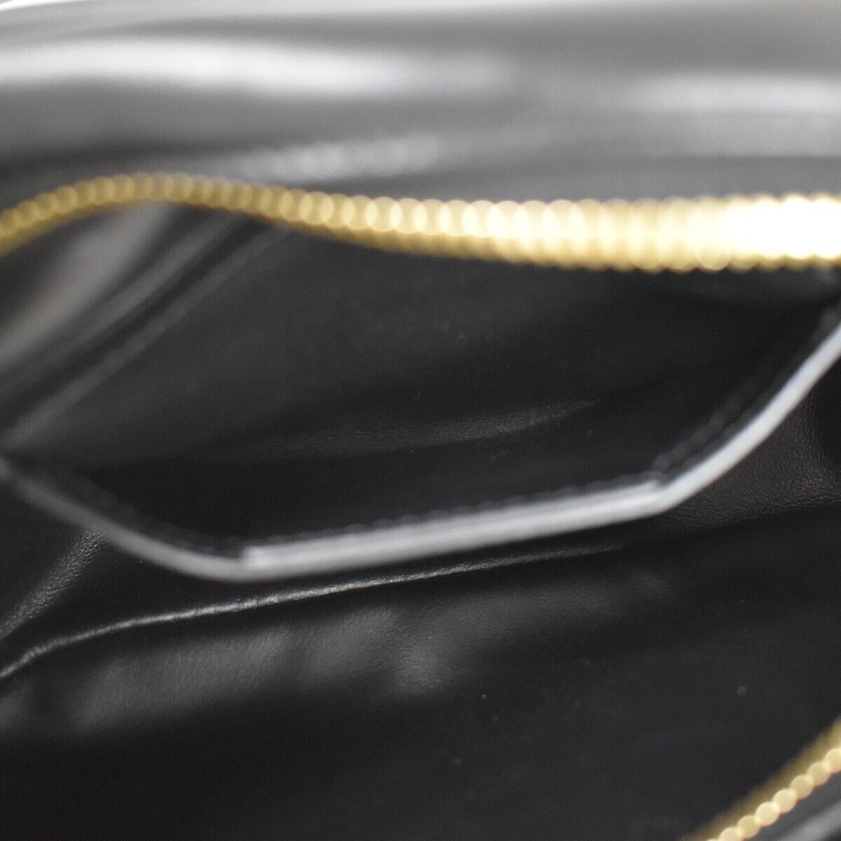 SALVATORE FERRAGAMO 2Way Chain Gancini Shoulder Bum Bag Leather Black 85RG050