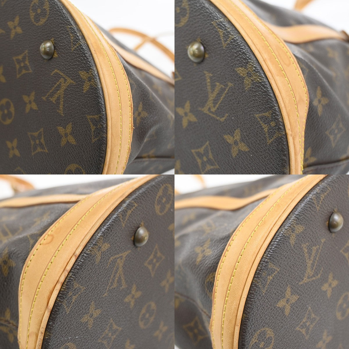 LOUIS VUITTON BUCKET GM Shoulder Tote Bag Monogram Leather Brown M42236 30CA848