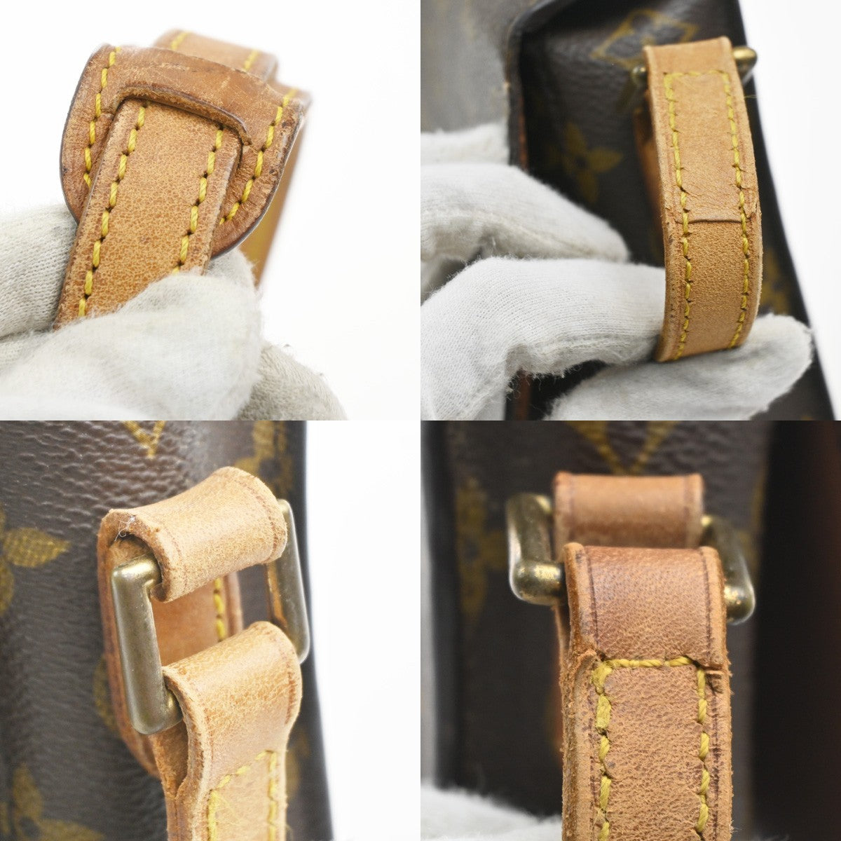 LOUIS VUITTON Saint Cloud MM Shoulder Bag Monogram Leather Brown M51243 39MA506