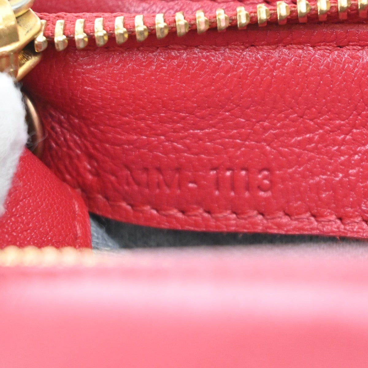 CELINE Logo Trio Small Crossbody Shoulder Bag Leather Red Italy GHW 32MA305