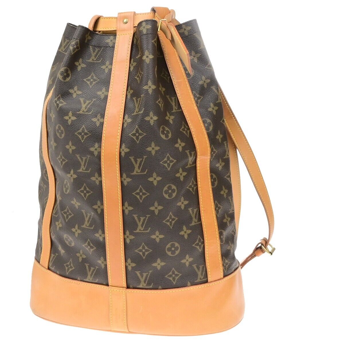 LOUIS VUITTON LV Randonnee GM Shoulder Bag Monogram Leather Brown M42244 20RK966