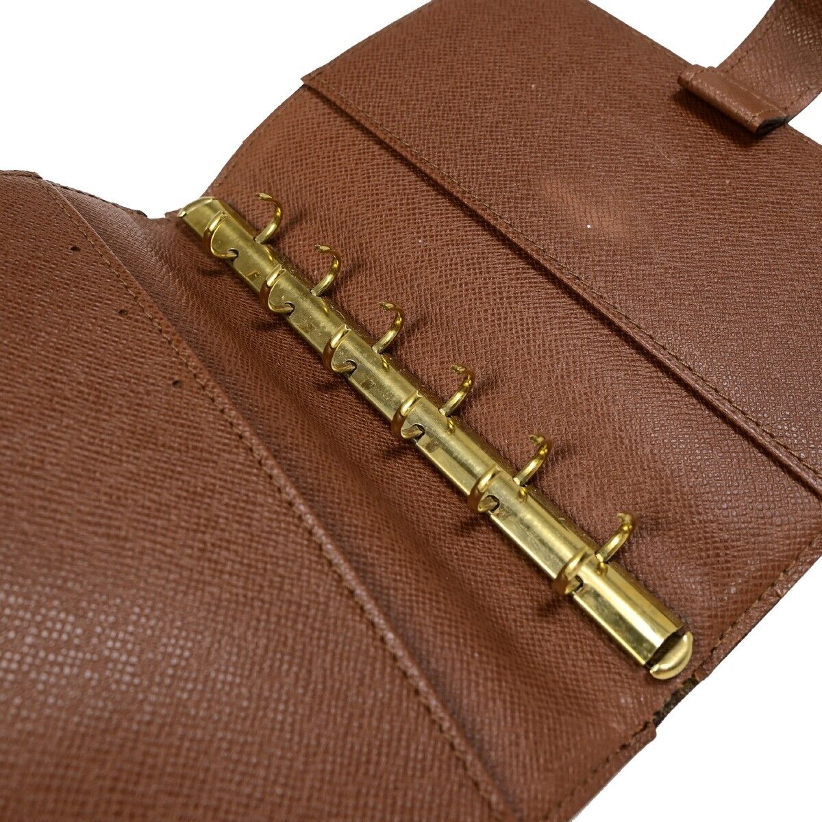 LOUIS VUITTON Agenda PM Day Planner Cover Monogram Leather Brown R20005 02EB351