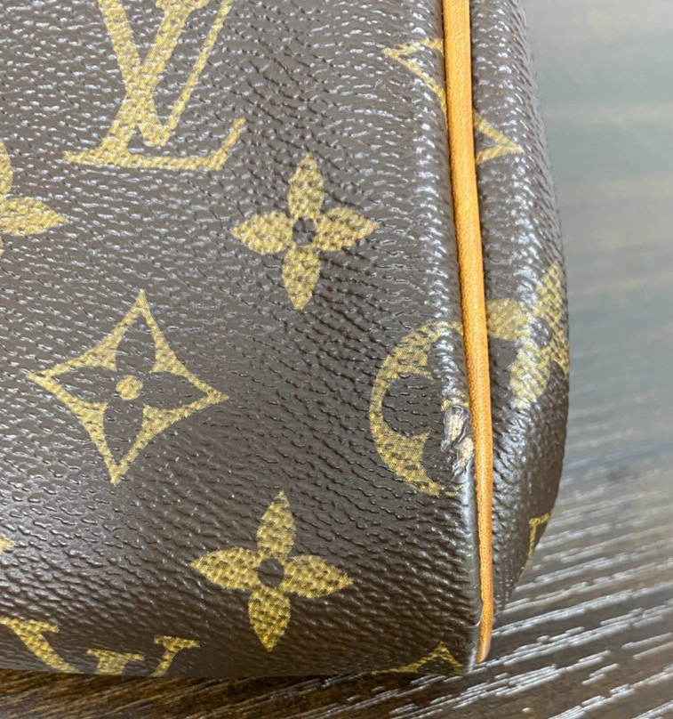 LOUIS VUITTON Eva 2Way Chain Shoulder Bag Monogram Leather Brown M95567 96KC617