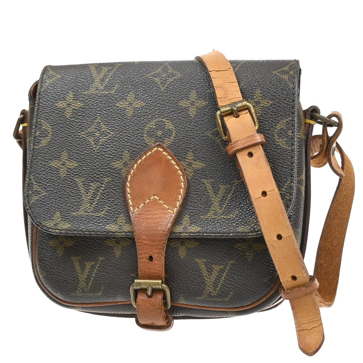 LOUIS VUITTON Mini Cartouchiere Shoulder Bag Monogram Leather BN M51254 36MA565