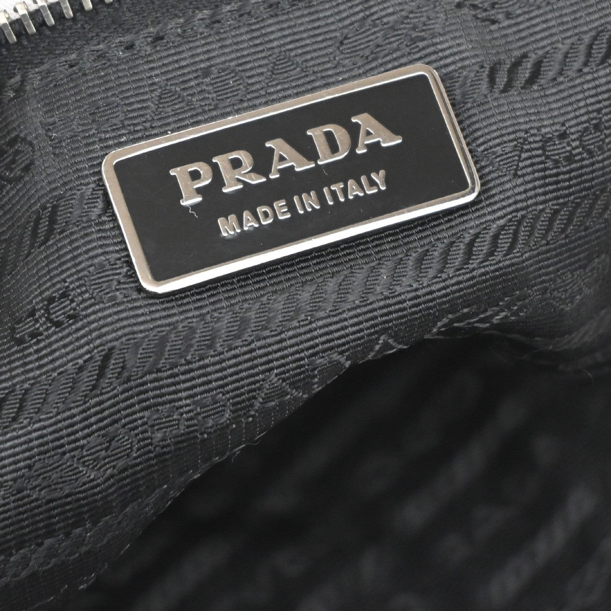 PRADA Tessuto  Gaufre 2Way Shoulder Hand Bag Nylon Leather Black SHW 86YJ140