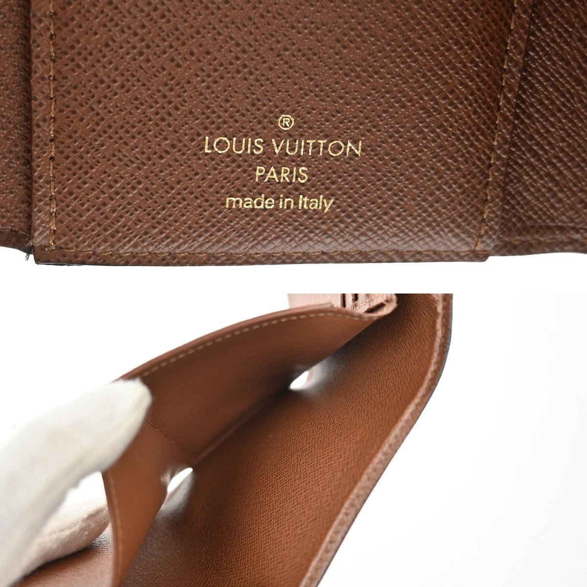 LOUIS VUITTON Victorine Trifold Wallet Monogram Leather Brown M62472 32FC167