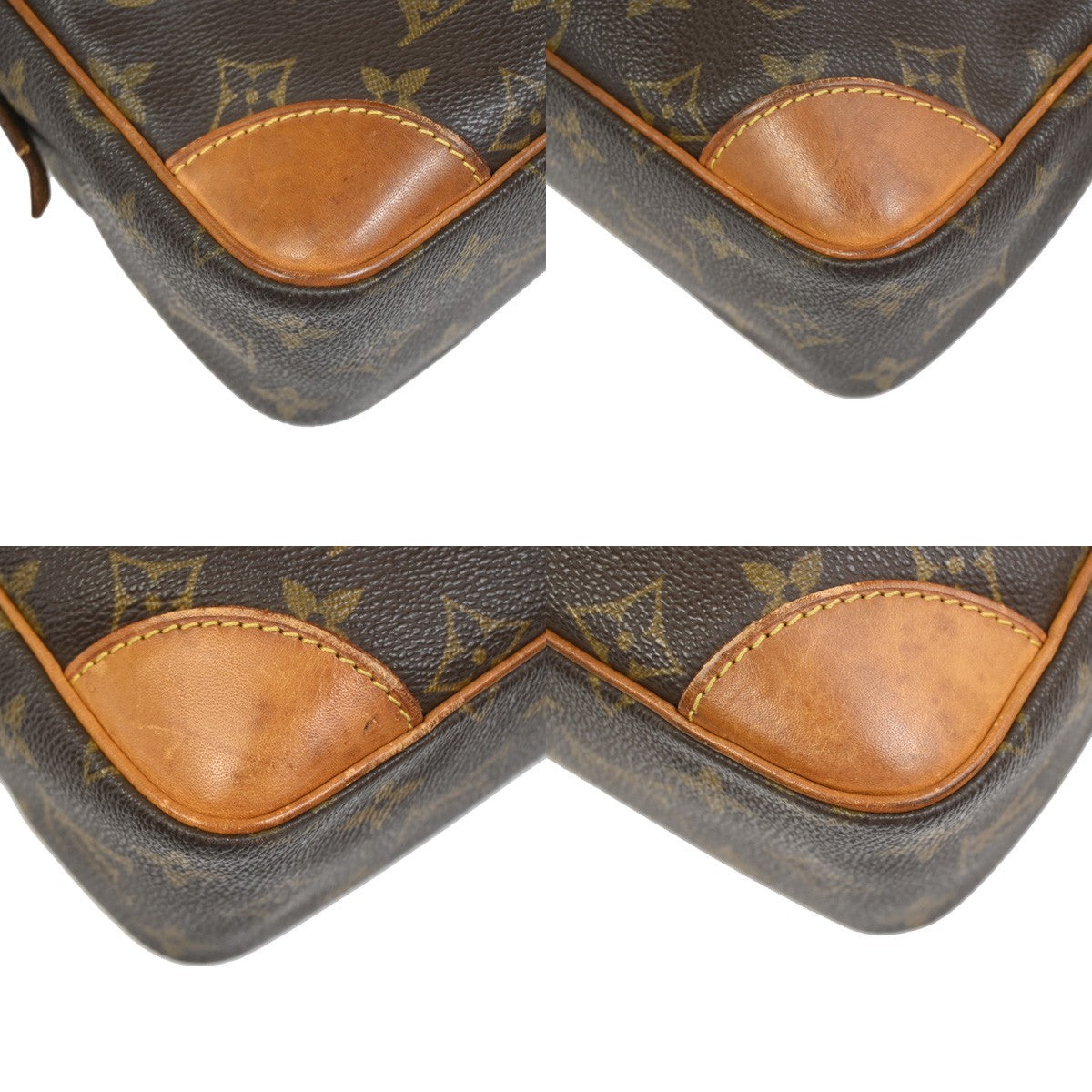 LOUIS VUITTON Compiegne 28 Clutch Hand Bag Monogram Leather Brown M51845 66YH873