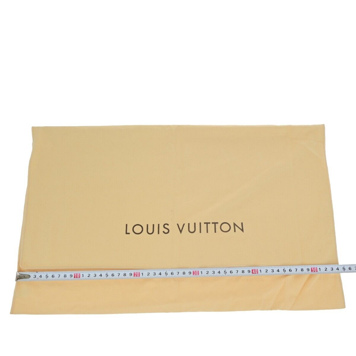 LOUIS VUITTON Logo 10 Set Dust Bag Drawstring Canvas Cotton Beige Brown 07HC020