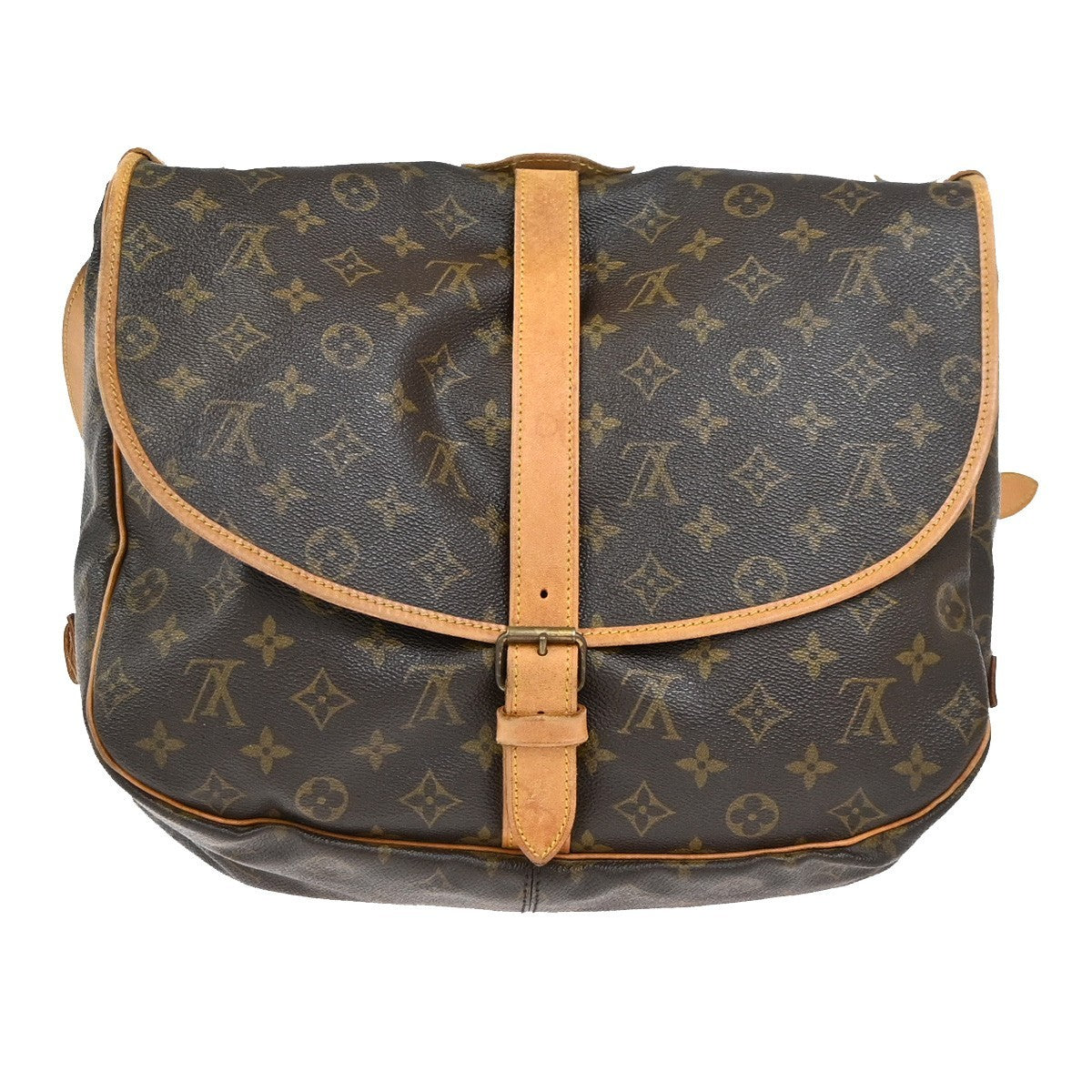 LOUIS VUITTON Saumur 35 Shoulder Bag Monogram Leather BN France M42254 77YJ008
