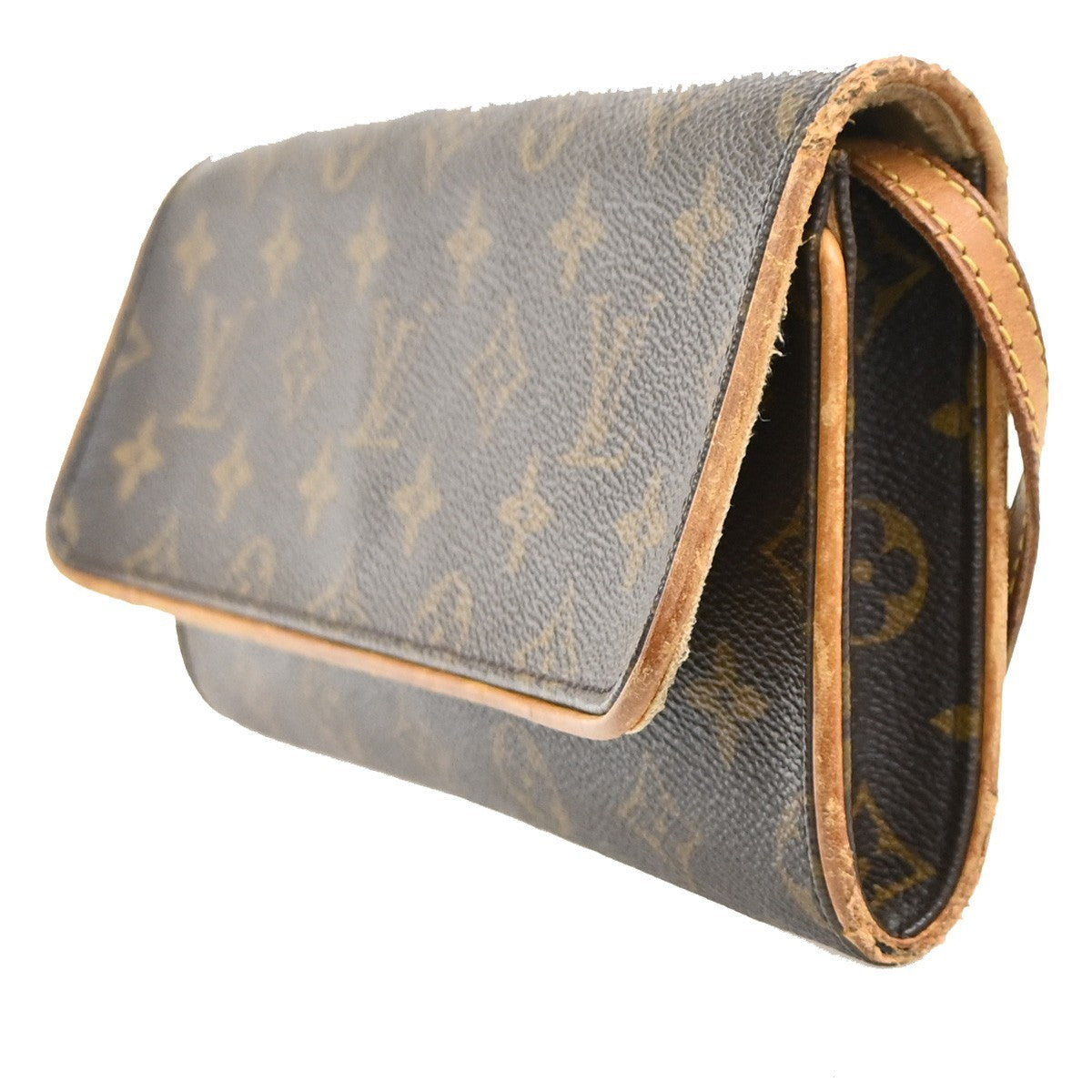 LOUIS VUITTON Pochette Twin GM 2Way Shoulder Bag Monogram Brown M51852 36MA599