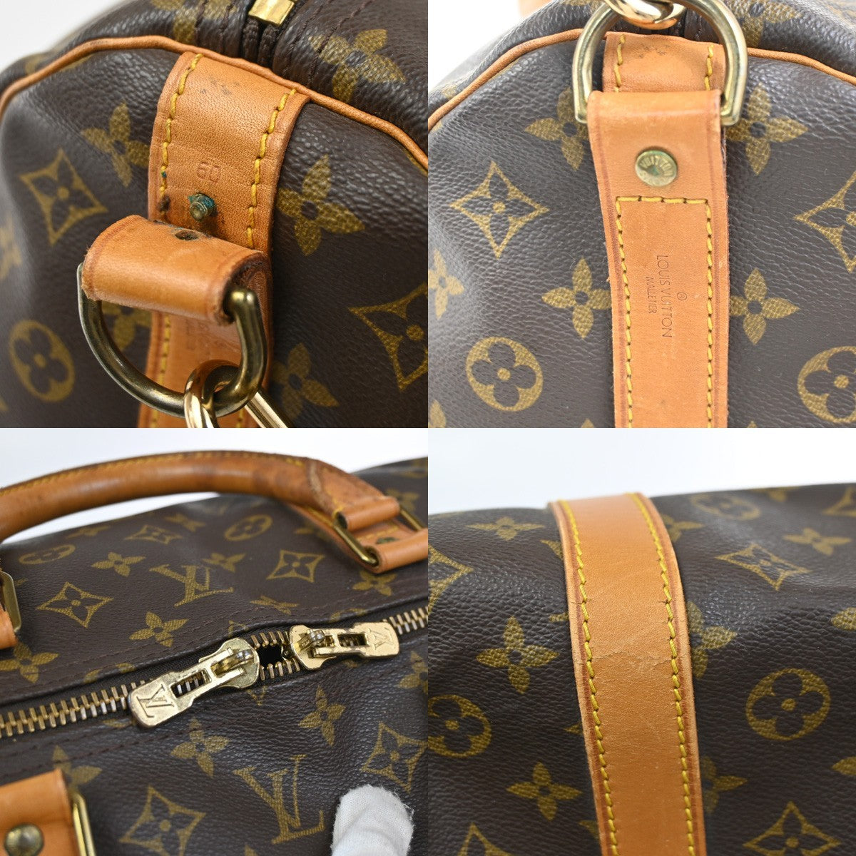 LOUIS VUITTON Keepall Bandouliere 60 2Way Hand Bag Monogram Brown M41412 99YH960
