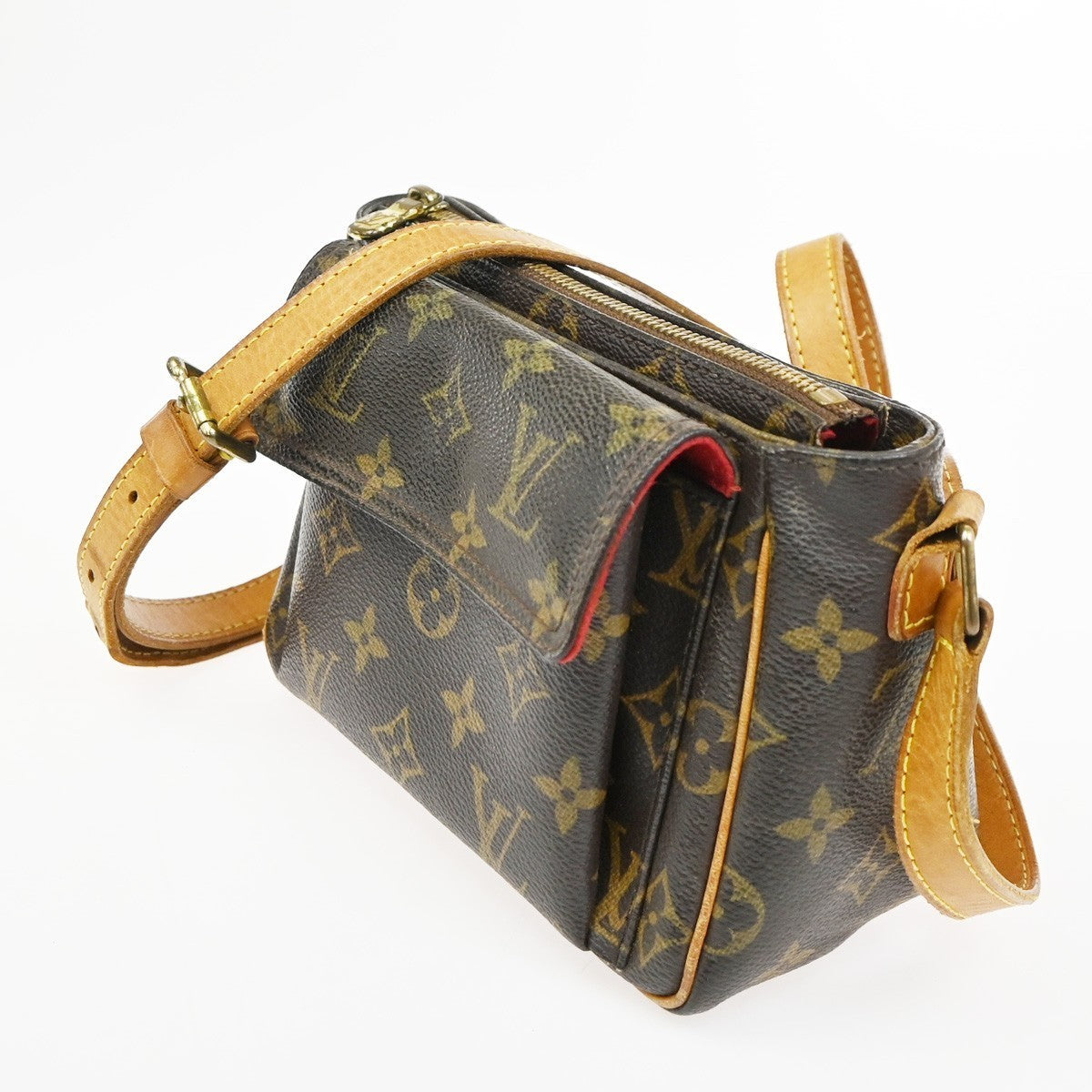 LOUIS VUITTON Viva Cite PM Shoulder Bag Monogram Leather Brown M51165 99TA530