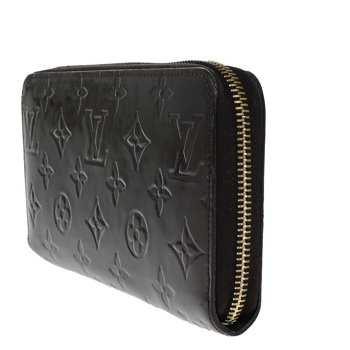 LOUIS VUITTON Zippy Long Wallet Monogram Vernis Leather Amarante M93522 36EB377