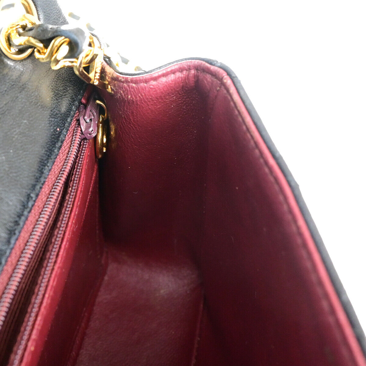 CHANEL CC Mini Matelasse Chain Shoulder Bag Leather GHW Black Vintage 359RJ892