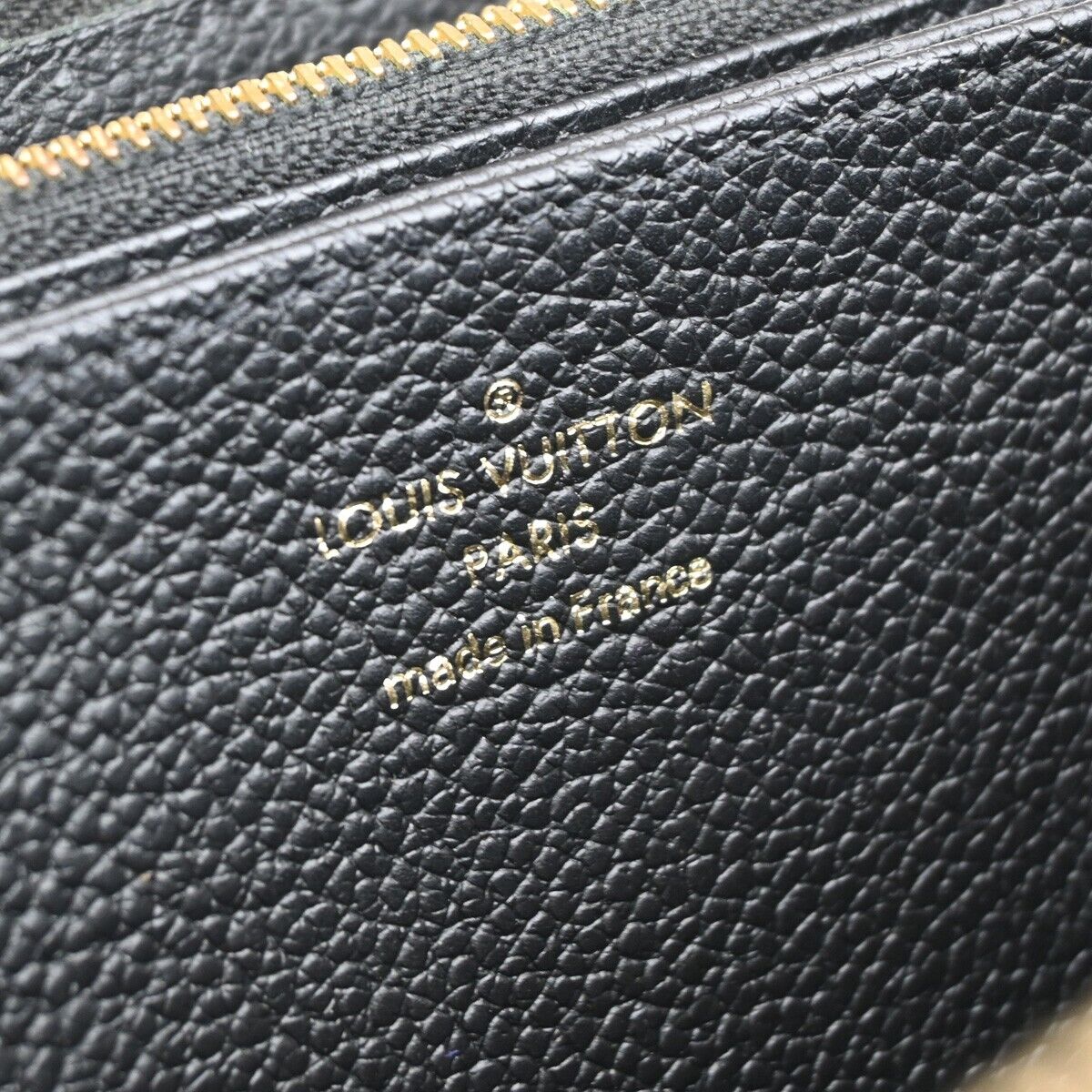 LOUIS VUITTON LV Zippy Long Wallet Monogram Empreinte Balck M93435 32FA522