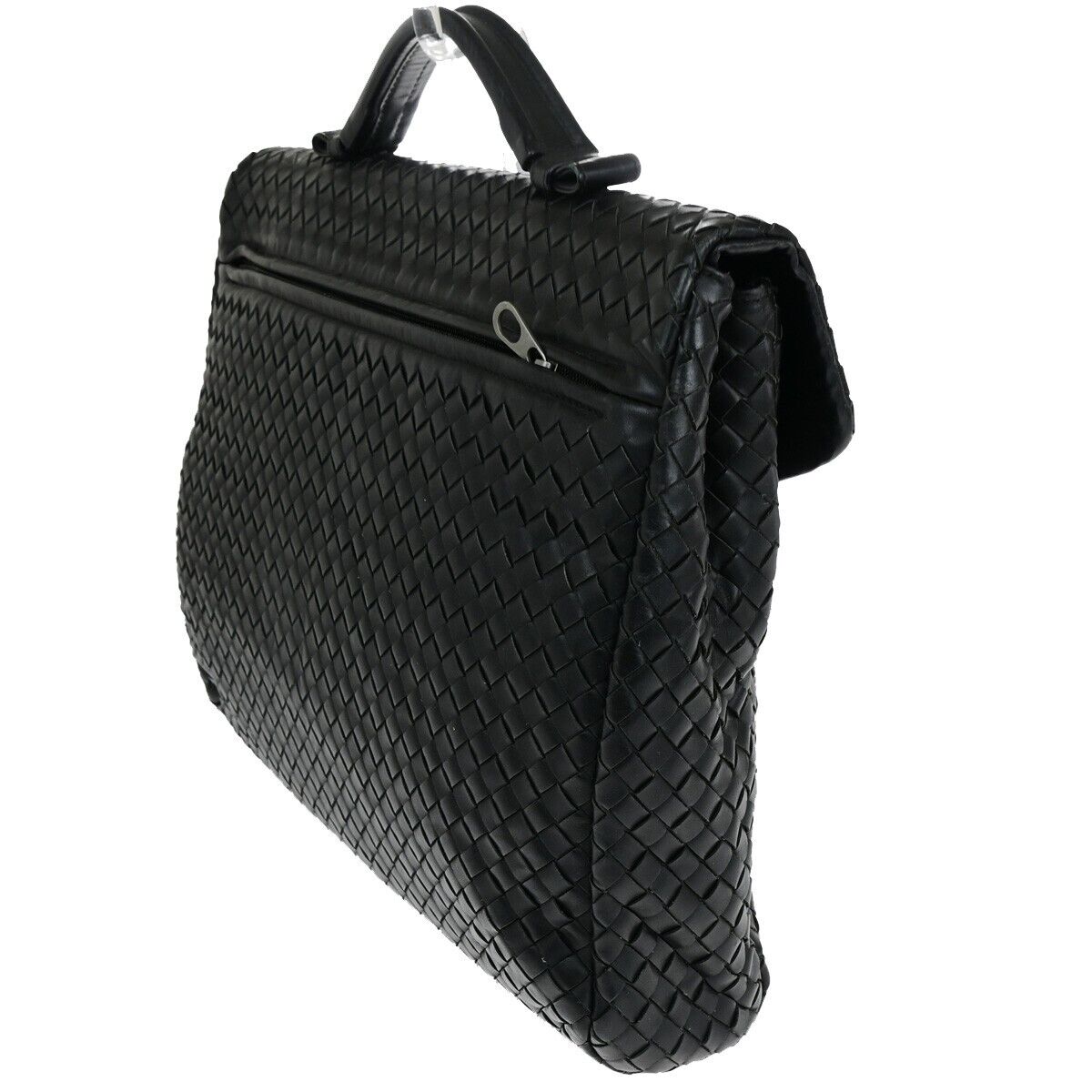 BOTTEGA VENETA Intrecciato Hand Bag Business Bag Leather Black Italy 83SH964