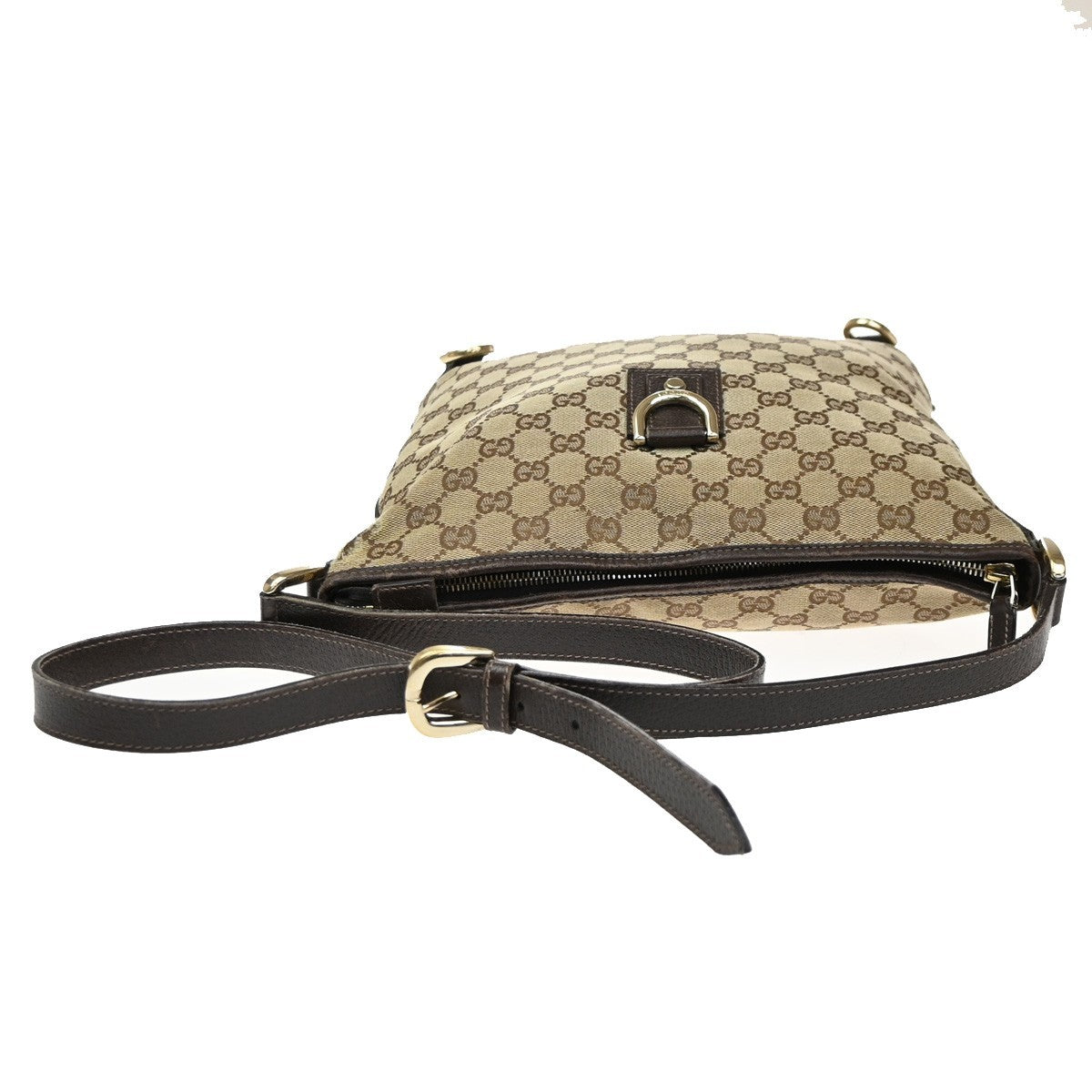 GUCCI Logo Abbey GG Pattern Shoulder Bag Canvas Leather BN BE GHW Italy 05MA666