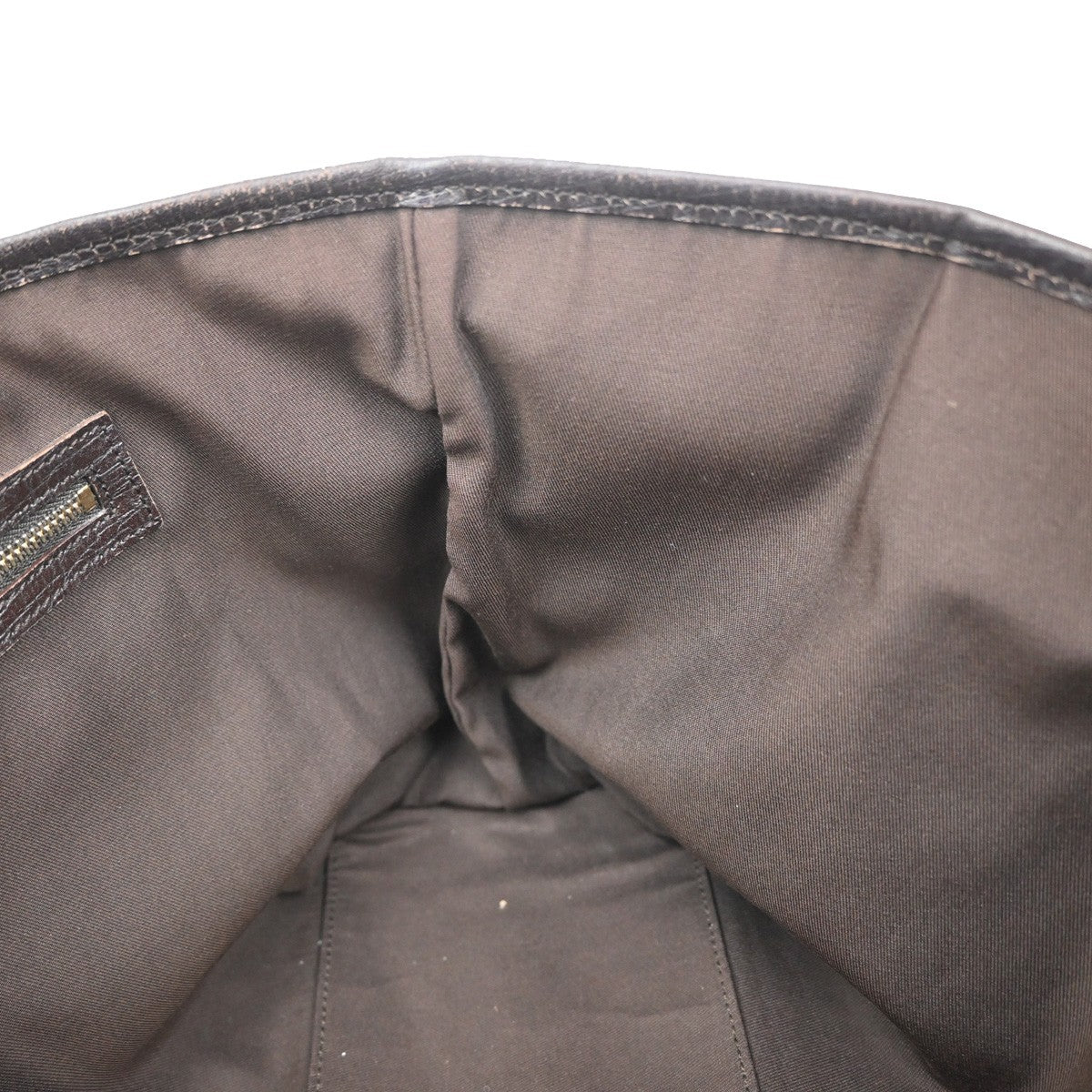 GUCCI Logo Sherry GG Pattern Shoulder Bag Canvas Leather Brown Italy 34YH198