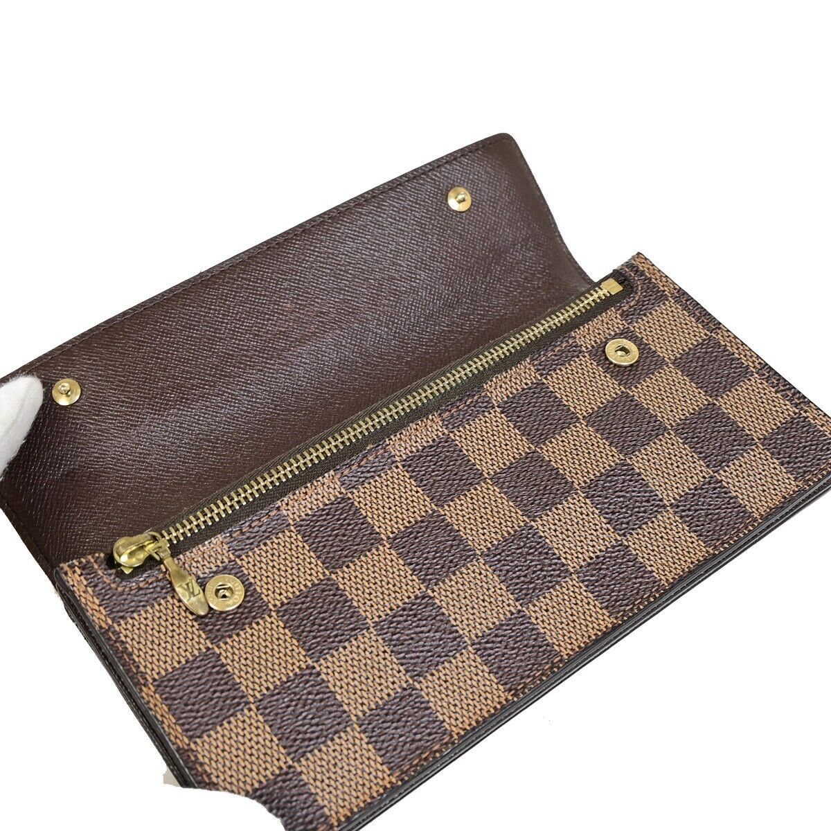 LOUIS VUITTON Portefeuille Accordion Long Bifold Wallet Damier BN N60002 30EB228
