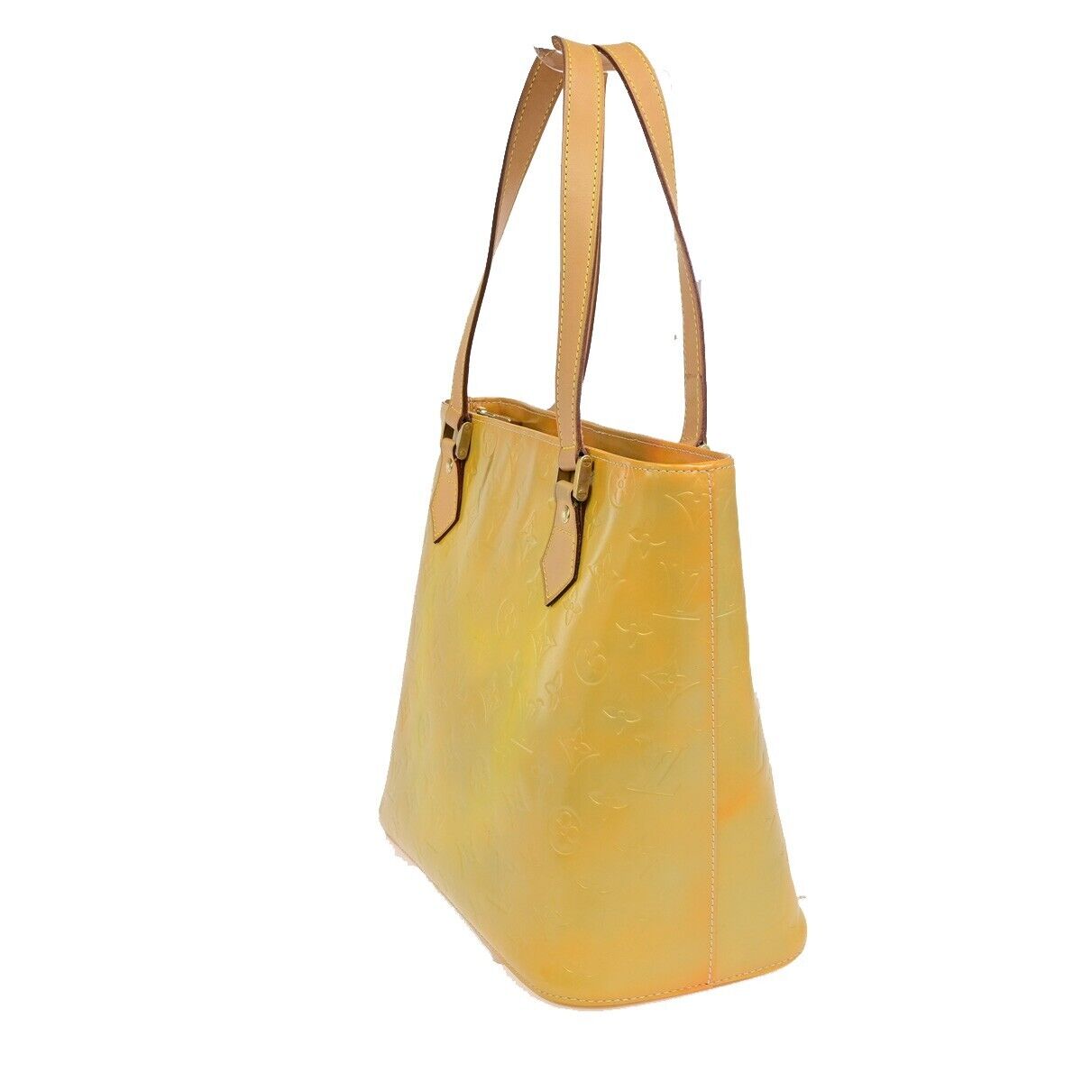 LOUIS VUITTON Houston Shoulder Bag Monogram Vernis Leather Yellow M91303 04ED912