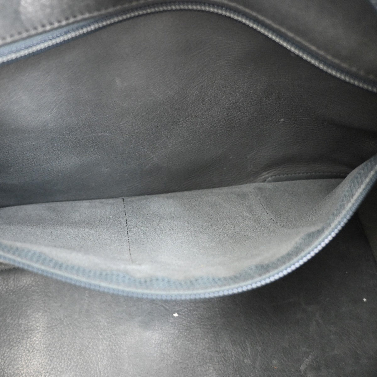 LOEWE Anagram Amazona Boston Hand Bag Suede Leather Dark Gray Spain 83KC758