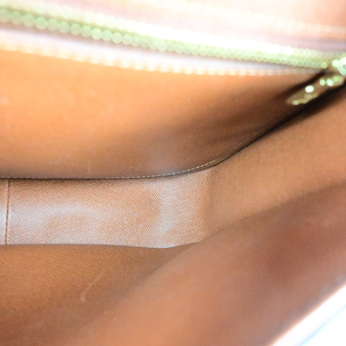 LOUIS VUITTON Saint Cloud GM Shoulder Bag Monogram Leather Brown M51242 35YH130