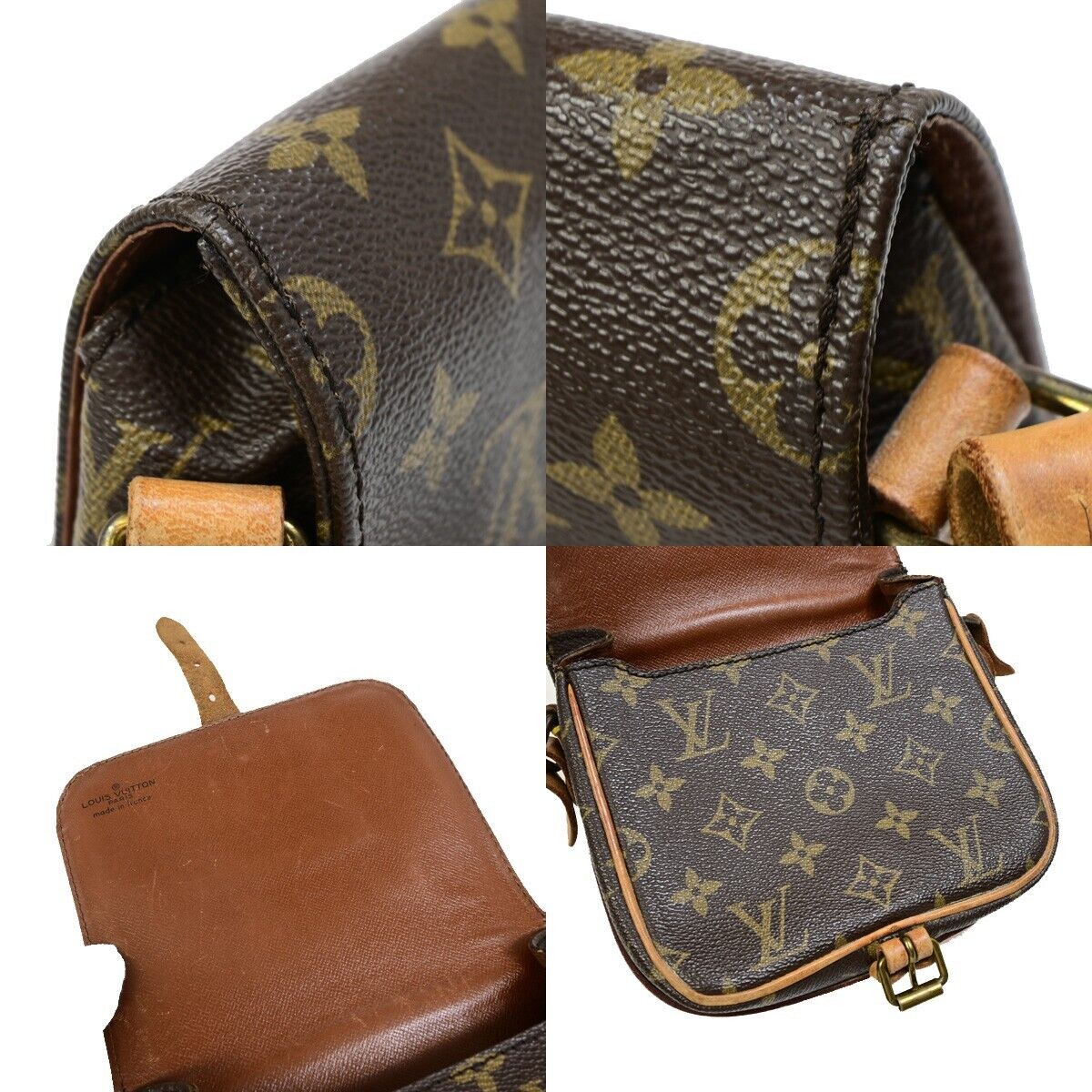 LOUIS VUITTON Mini Cartouchiere Shoulder Bag Monogram Leather BN M51254 34EB343