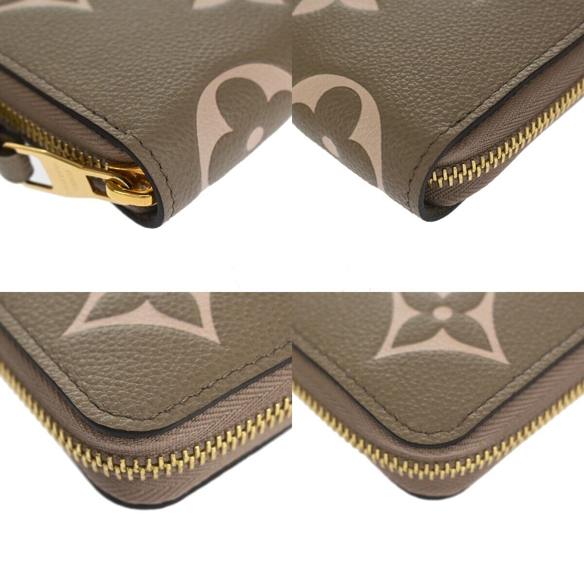 LOUIS VUITTON Zippy Wallet Bicolor Monogram Empreinte Leather M69794 59RH320