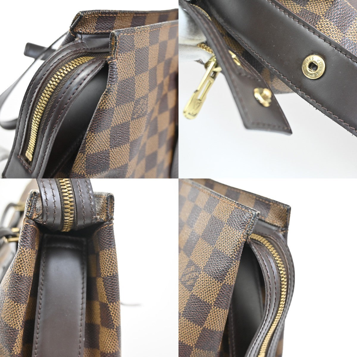 LOUIS VUITTON Chelsea Shoulder Tote Bag Damier Ebene Leather BN N51119 85CA791