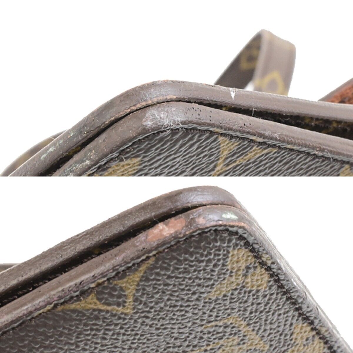 LOUIS VUITTON Double Rabat Shoulder Bag Monogram Leather Brown M51815 36FB517